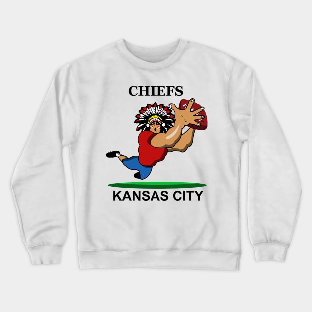 Kansas City Chiefs Crewneck Sweatshirt by BishBashBosh